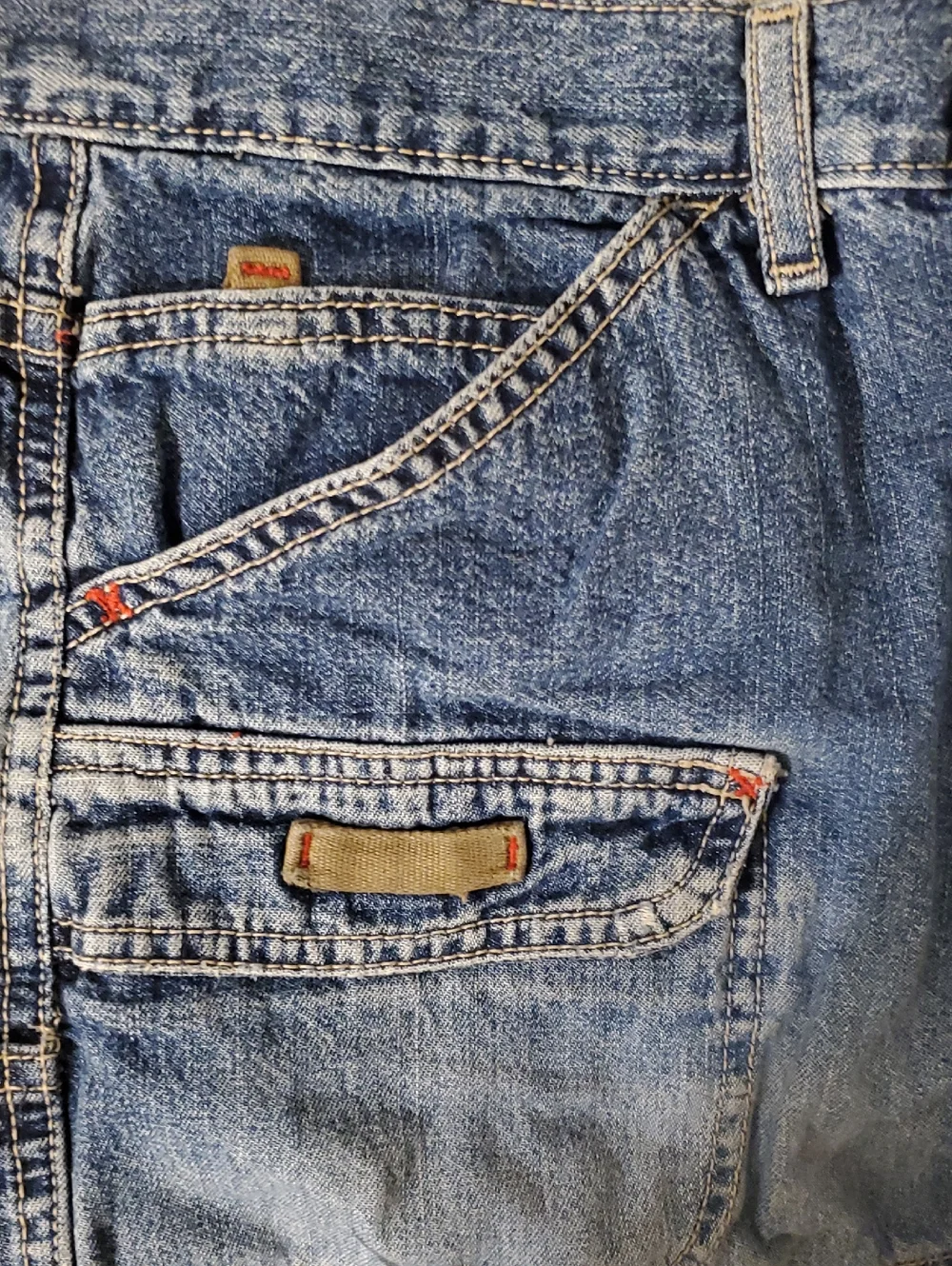 Women’s Blue Denim Cargo Shorts